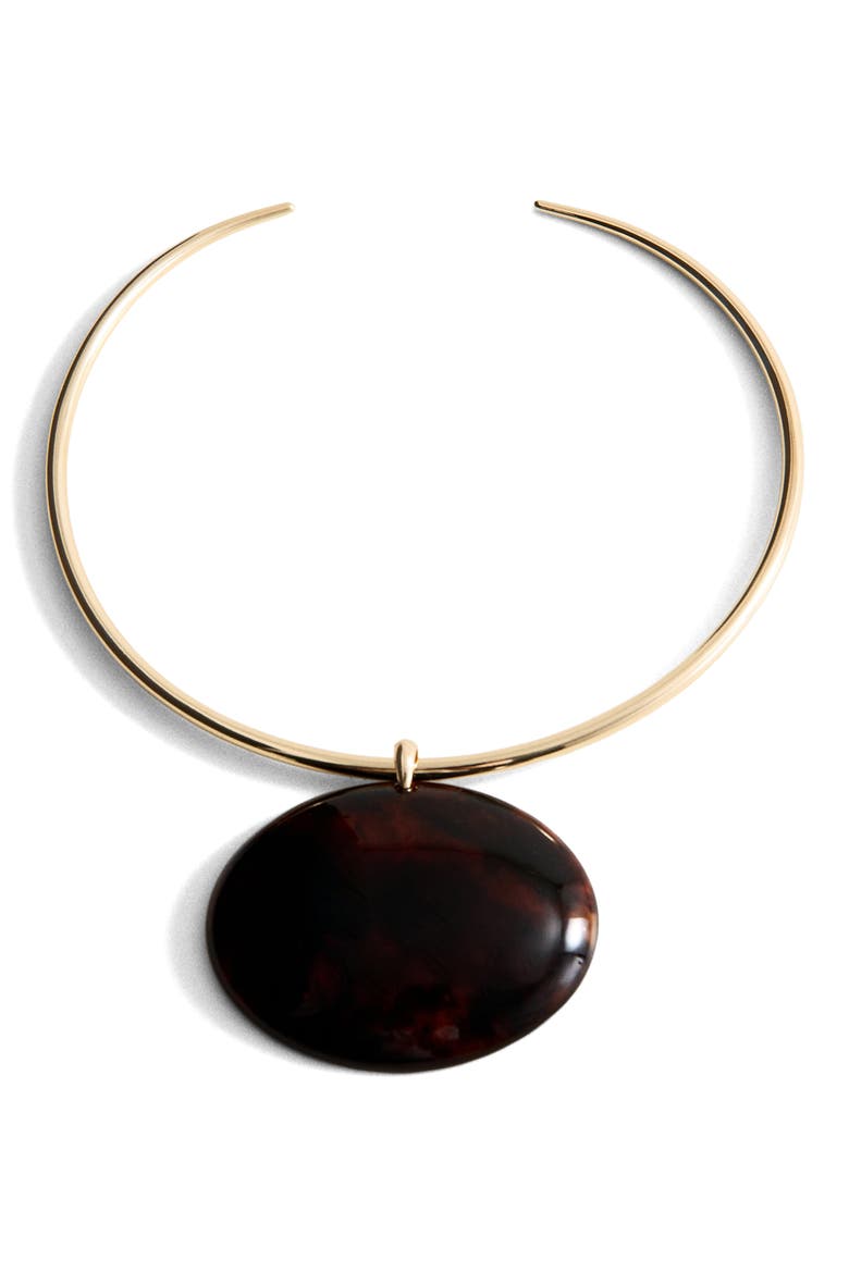 Rigid Pendant Necklace, Main, color, GOLD