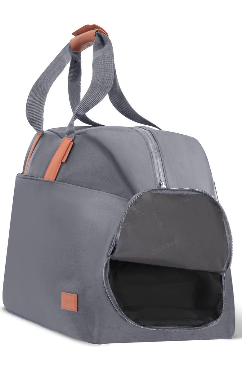 CHAMPS Water Resistant Nylon Duffle Bag, Alternate, color, Grey