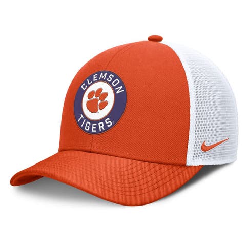 Men's Nike Orange/White Clemson Tigers Rise Primetime Performance Trucker Adjustable Hat