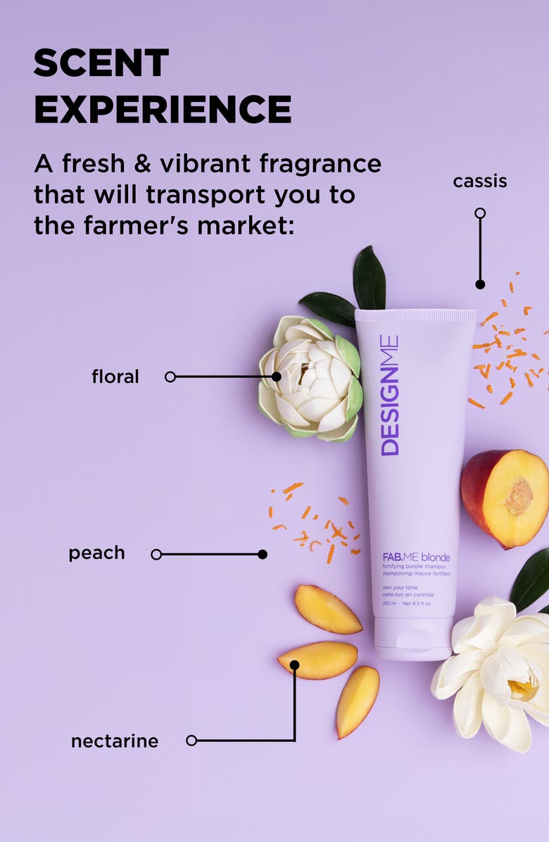 DESIGNME FAB.ME BLONDE Fortifying Purple Shampoo, Alternate, color, 