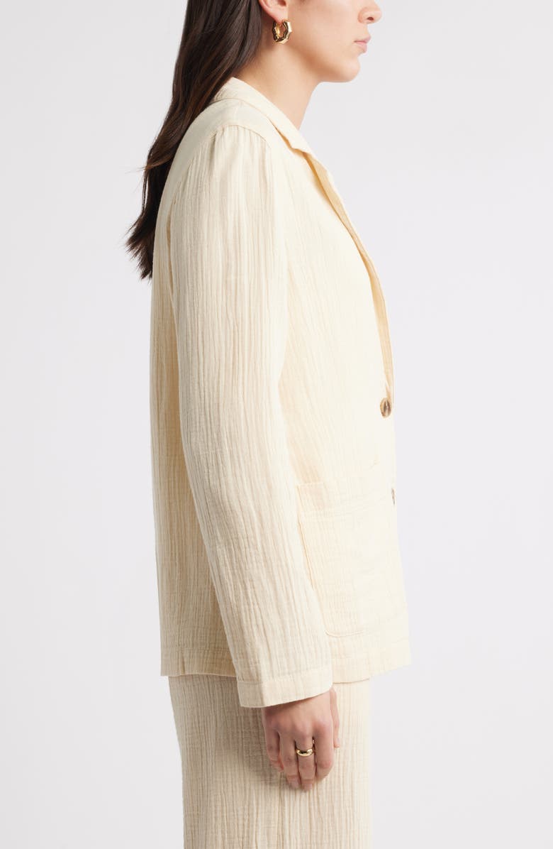 Caslon<sup>®</sup> Cotton Gauze Blazer, Alternate, color, Beige Burnt
