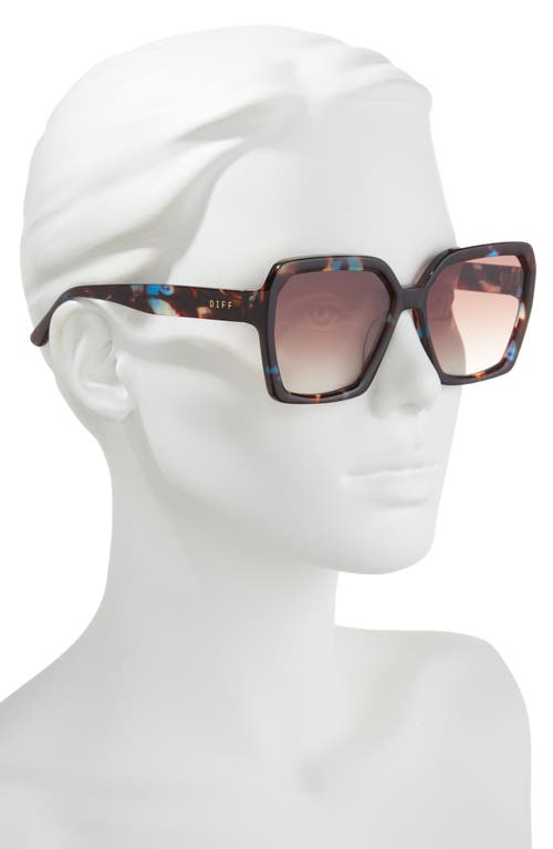 Diff Sloane 54mm Square Sunglasses In Brown