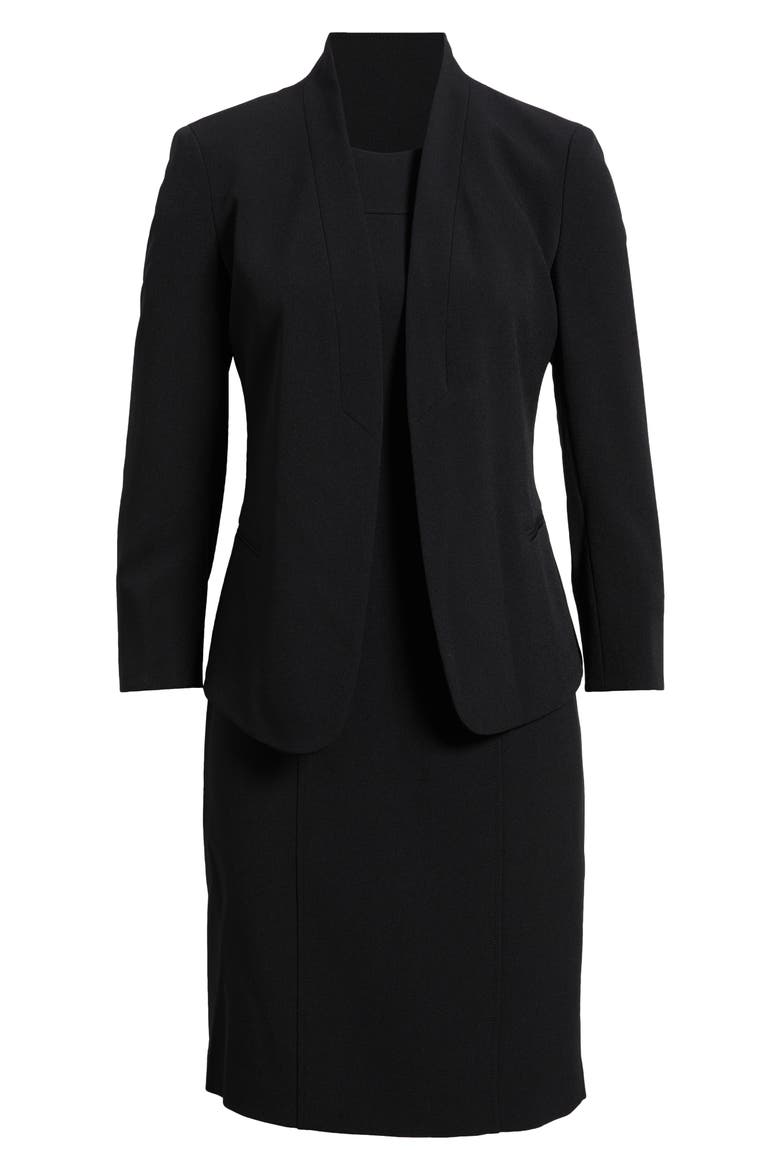 Sleeveless Sheath Dress & Jacket Set, Alternate, color, BLACK