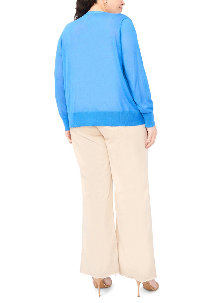 Tissue Knit Cardigan, Alternate, color, COOL VISTA BLUE