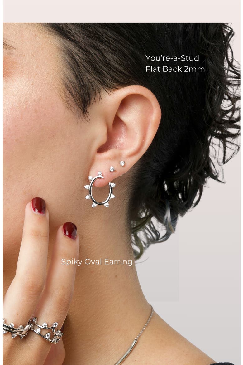 You're-a-Stud Flat Back Stud, Alternate, color, Yellow Gold