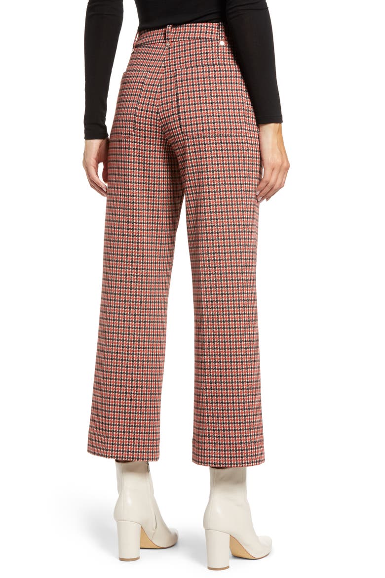 Lyssé Estella Crop Wide Leg Pants, Alternate, color, DANISH CHECK