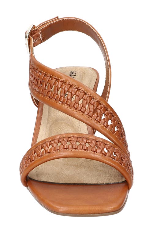 Easy Street Rowan Half D'orsay Sandal In Tan