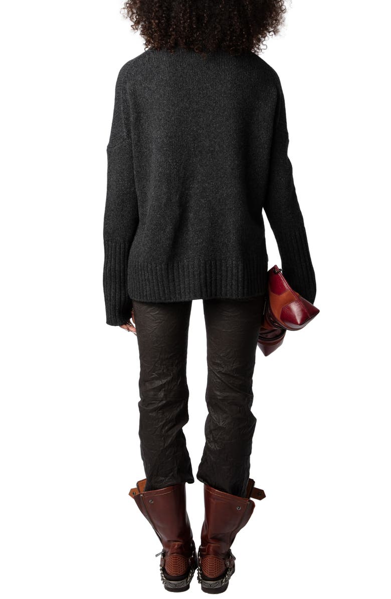 Zadig & Voltaire Malta Feelings Merino Wool Sweater, Alternate, color, 