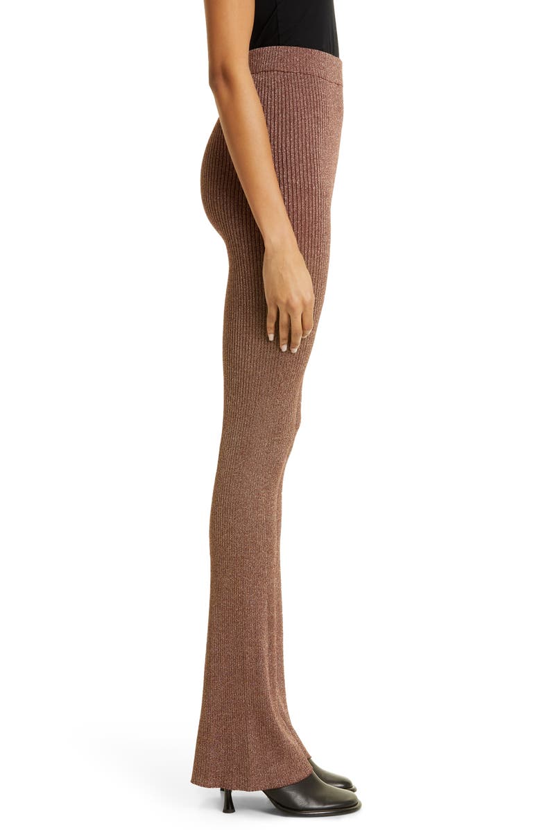 Simon Miller Saturn Skinny Rib Flared Pants, Alternate, color, 