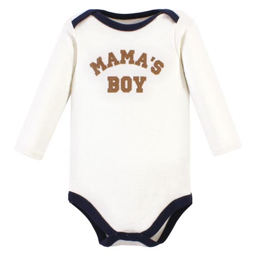Hudson Baby Cotton Long-sleeve Bodysuits 3-pack In Multi
