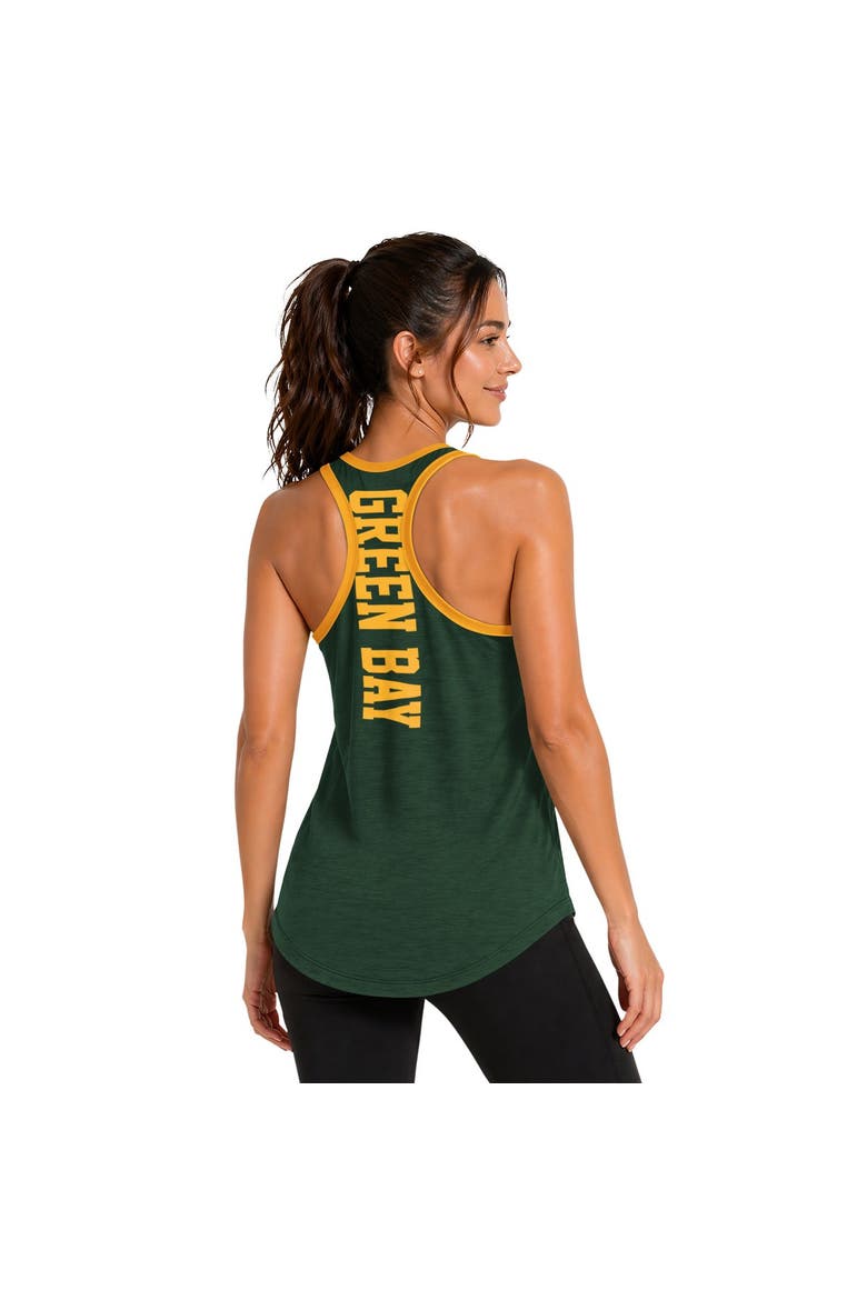 Women's G-III 4Her by Carl Banks Green Green Bay Packers Tater II Racerback Tank Top, Alternate, color, Green