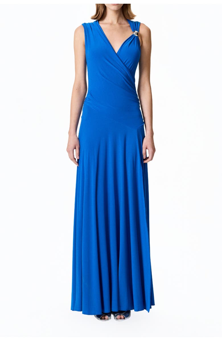 Nocturne Asymmetric Draped Cut-Out Dress, Main, color, 