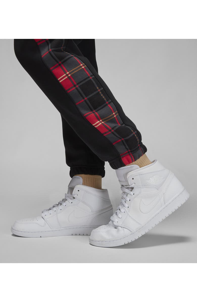 Jordan Brooklyn Plaid Fleece Sweatpants, Alternate, color, 