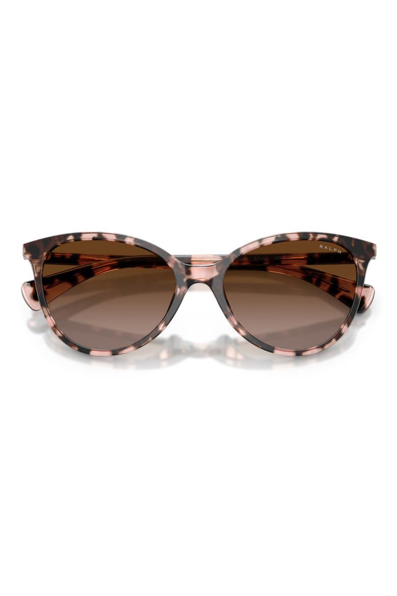 57mm Phantos Sunglasses, Alternate, color, PINK HAVANA / GRADIENT BROWN