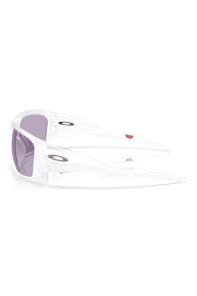 Masseter 60mm Rectangle Sunglasses, Alternate, color, MATTE CLEAR / PRIZM SLATE