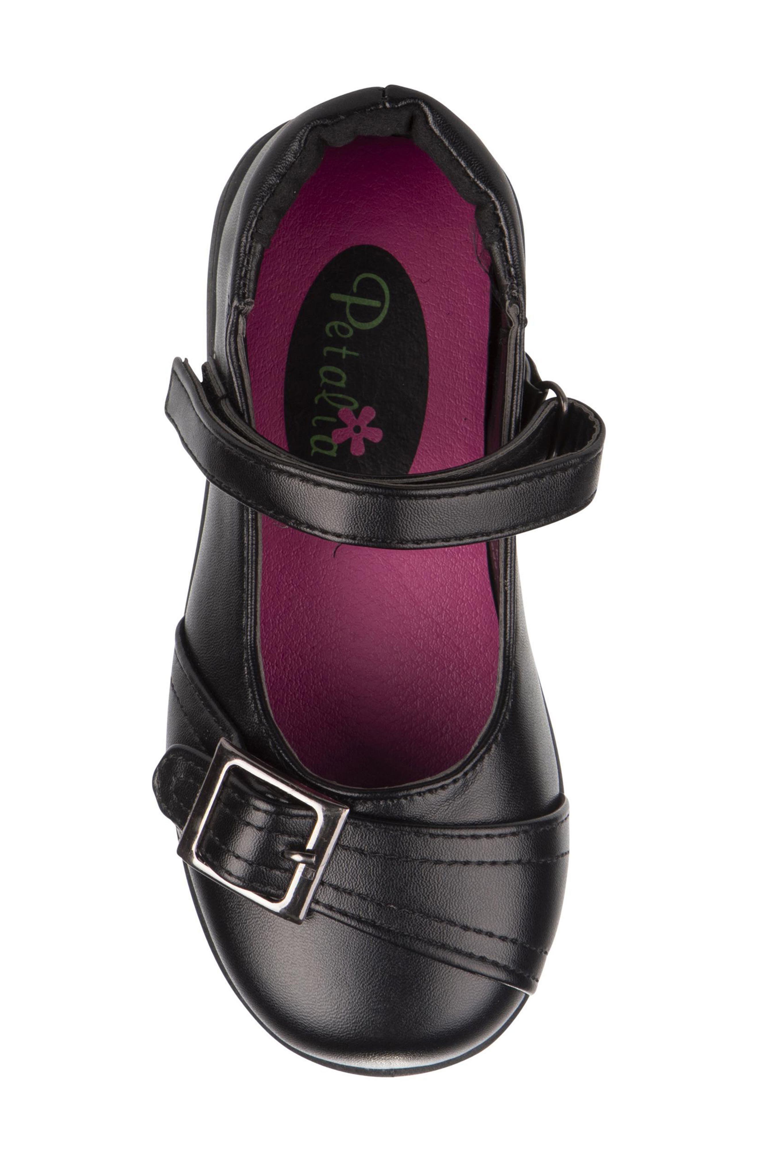 Kids' Buckle Mary Jane Flat, Alternate, color, BLACK