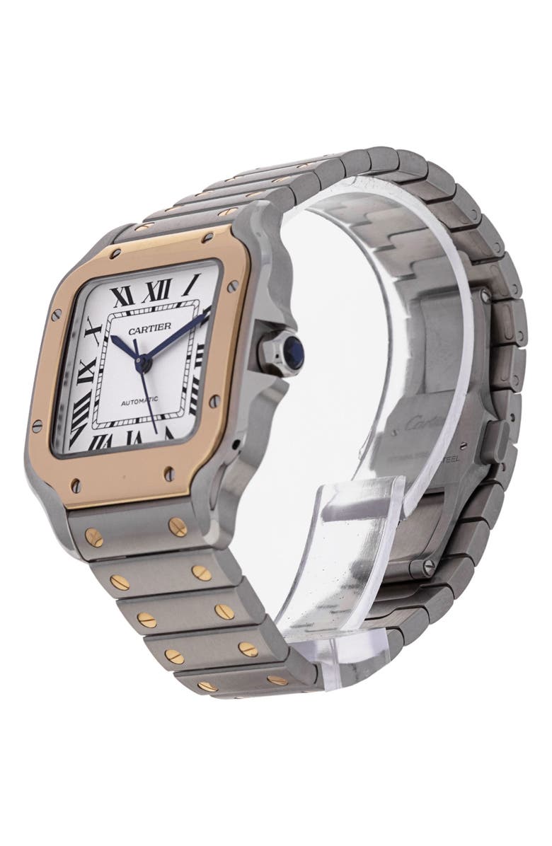 Watchfinder & Co. Cartier Preowned Santos Automatic Bracelet Watch, 40mm, Alternate, color, 