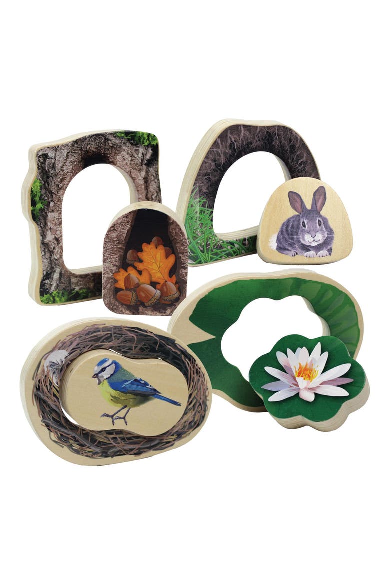 Who's Hiding? Woodland Animal Puzzles - Set of 4, Main, color, Multicolored