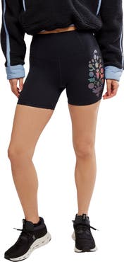 FREE PEOPLE MOVEMENT Metallic Logo Never Better Bike Shorts