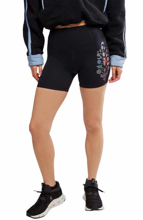 FREE PEOPLE MOVEMENT Metallic Logo Never Better Bike Shorts