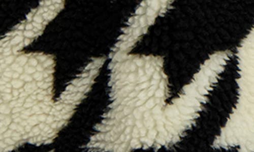 Kensie Houndstooth Faux Shearling Coat In Multi