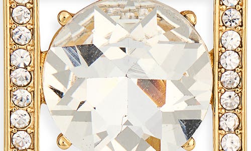 Kenneth Jay Lane Crystal Square Earrings In Red