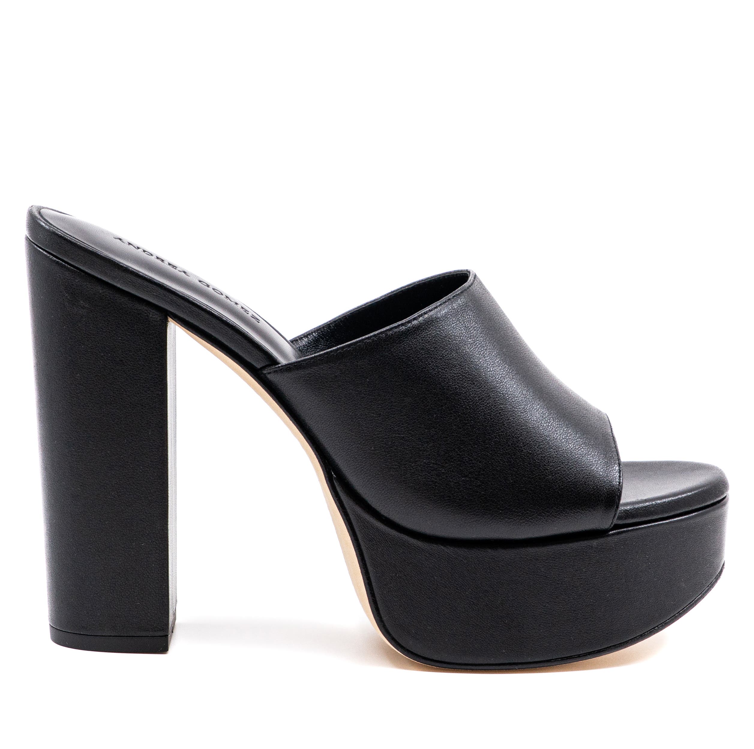 Andrea Gomez Fabiola Leather Platform, Main, color, Black