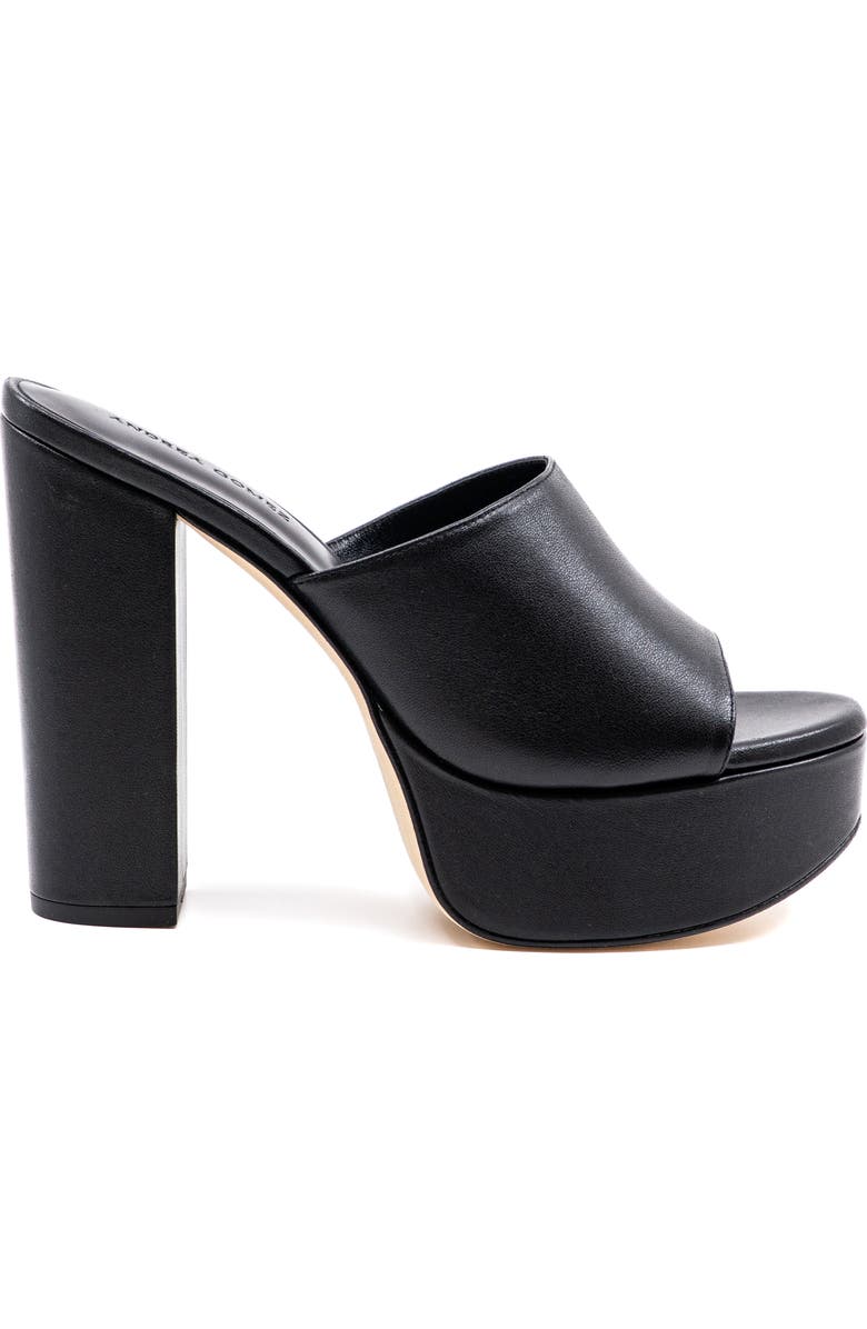 Andrea Gomez Fabiola Leather Platform, Main, color, Black