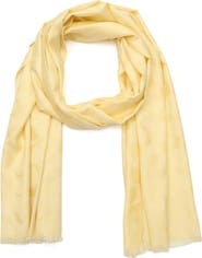 COACH Signature-C Silk & Cotton Stole