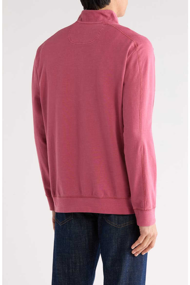 Ben & Terry Half Zip Sweatshirt, Alternate, color, MAJESTIC BLUSH