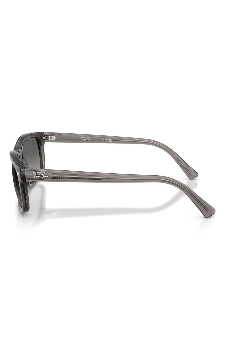 Ray-Ban Rectangular Sunglasses, Alternate, color, Opal Light Grey / Grey