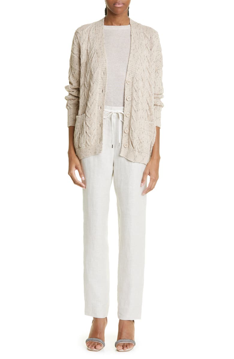 Eleventy Metallic Knit T-Shirt, Alternate, color, 