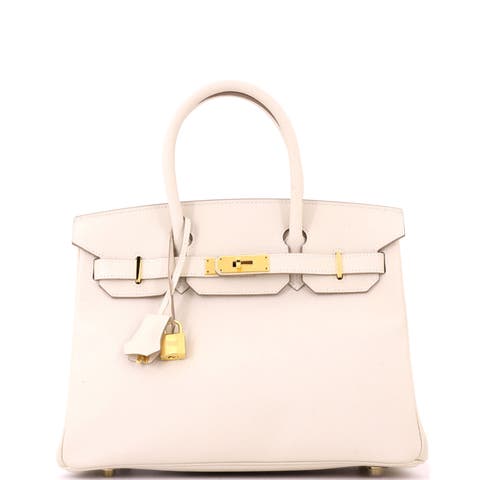Birkin Handbag Light Epsom with Gold Hardware 30