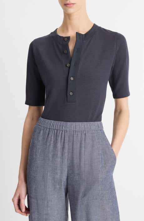 Vince Elbow Sleeve Henley