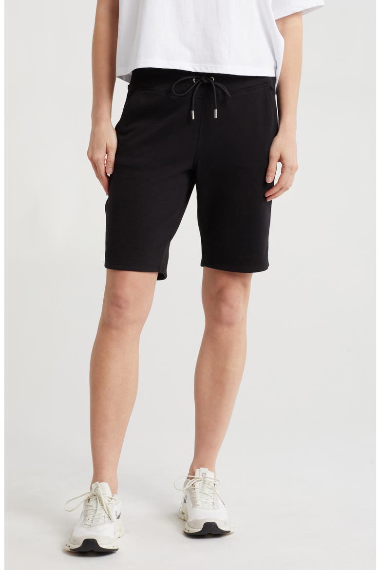 Bermuda Drawstring Shorts, Main, color, BLACK