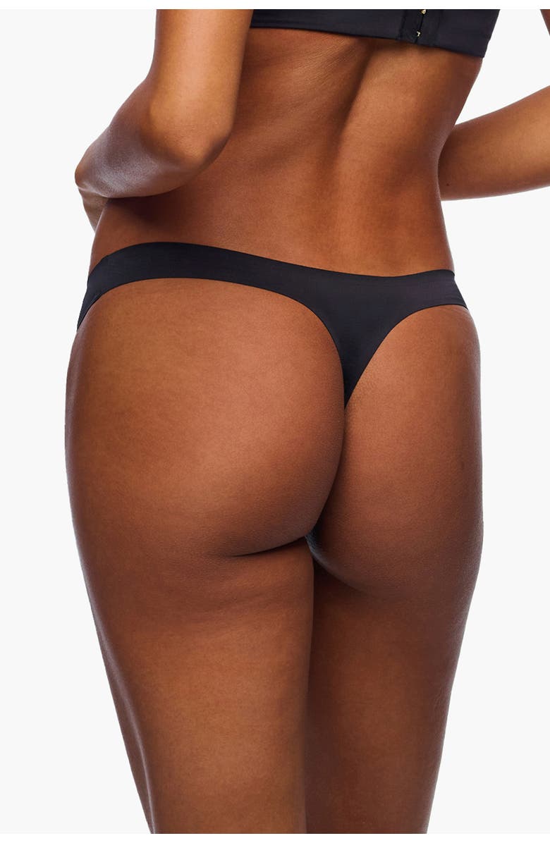 Cosabella Lisciante Thong, Alternate, color, Black