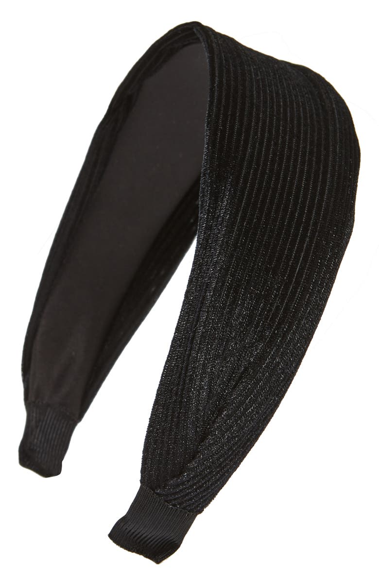 Cara Pleated Headband, Main, color, 