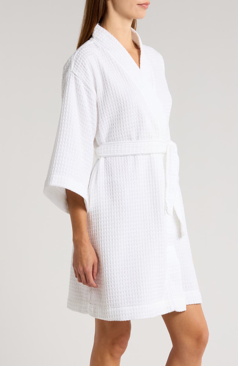 Nordstrom Women's Everyday Waffle Robe, Alternate, color, White