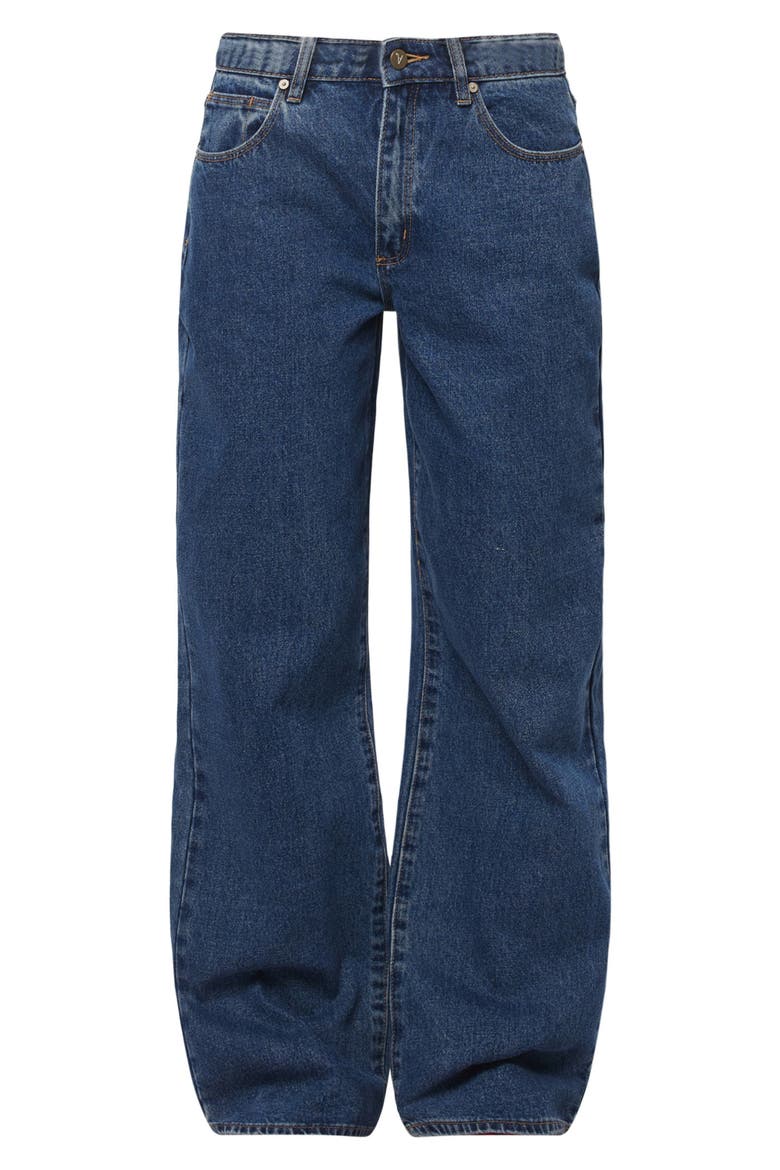 '95 Baggy Bella Mid Rise Relaxed Fit Jeans, Alternate, color, MID BLUE