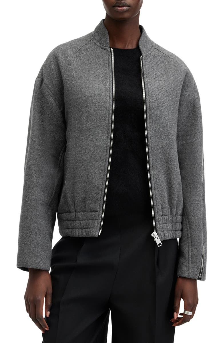 AllSaints Hackney Bomber Jacket, Main, color, 