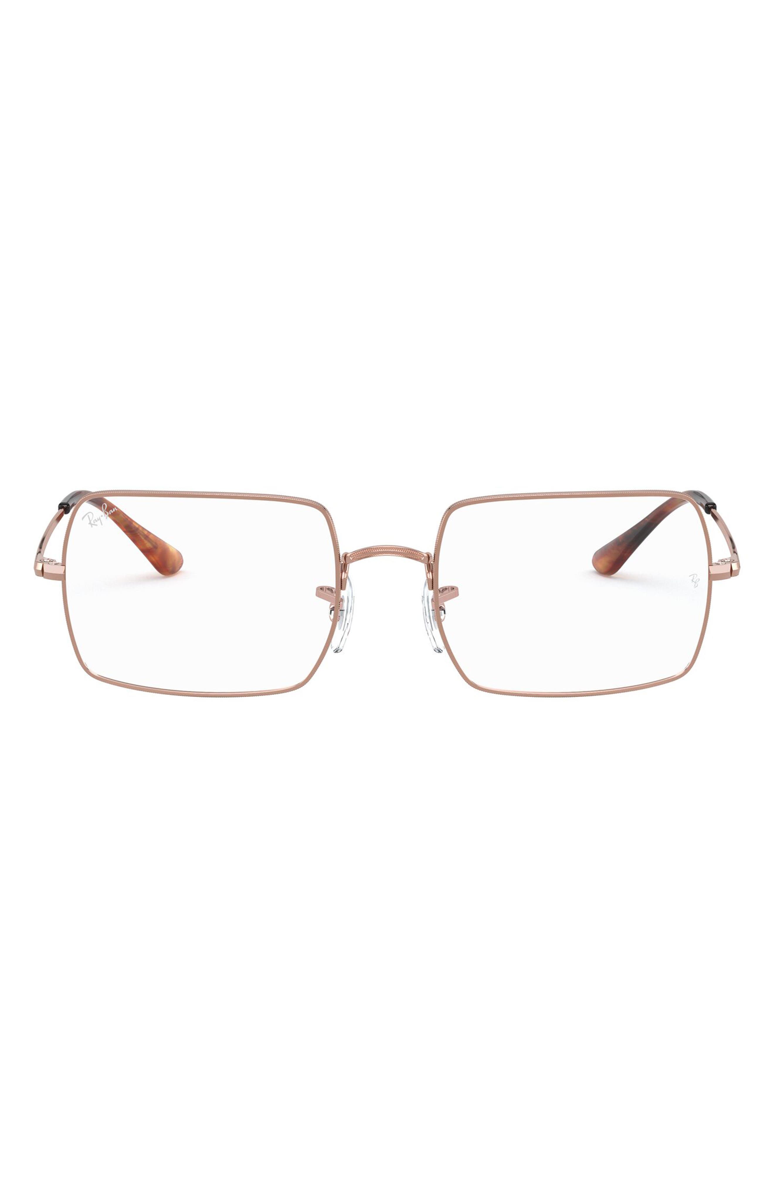 Unisex 54mm Rectangular Optical Glasses
