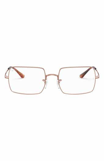 Unisex 54mm Rectangular Optical Glasses