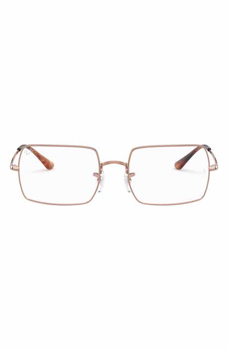 Unisex 54mm Rectangular Optical Glasses