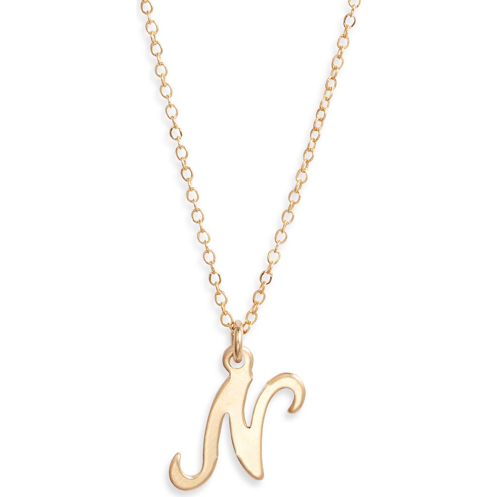 Set & Stones Gianna Initial Pendant Necklace In Gold/n