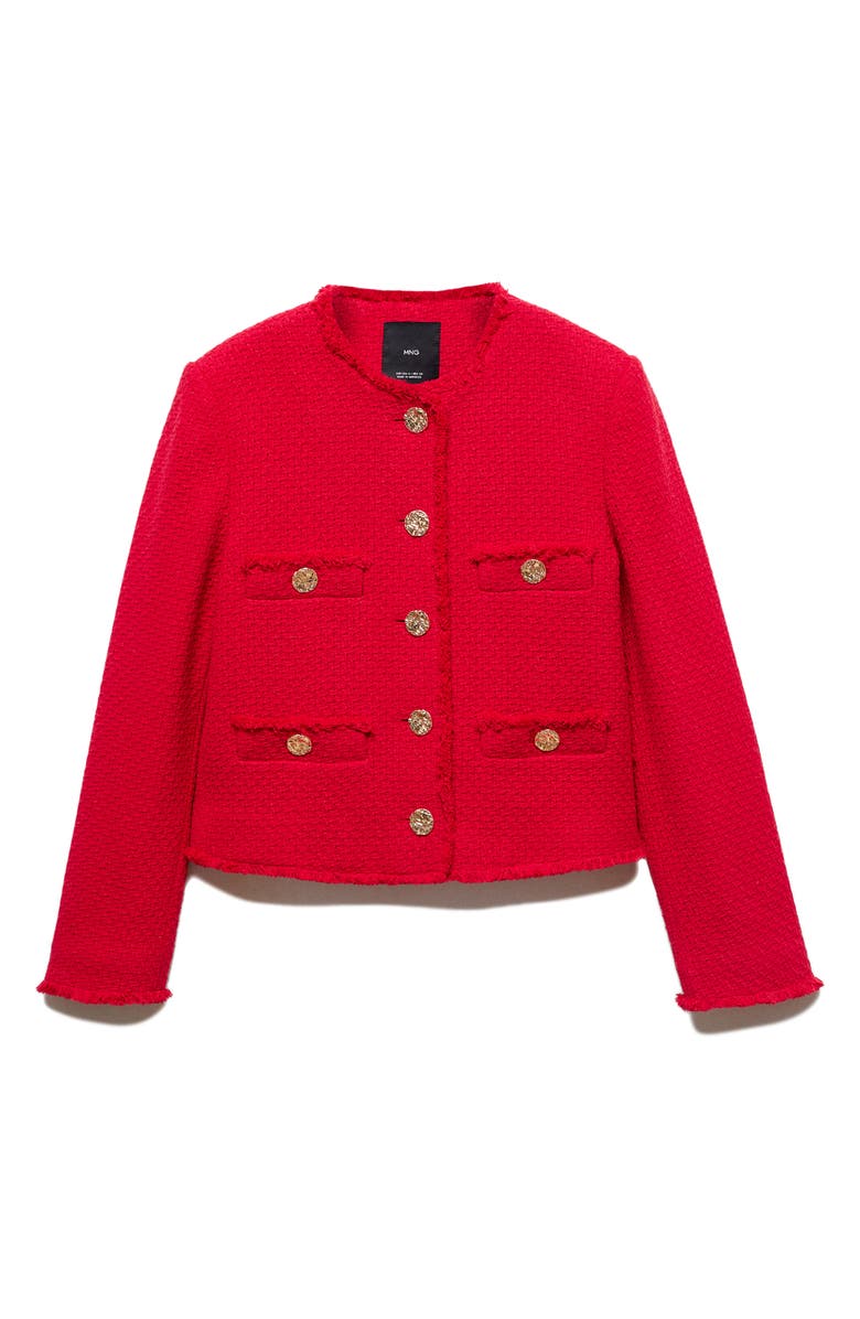MANGO Tweed Jacket, Alternate, color,
