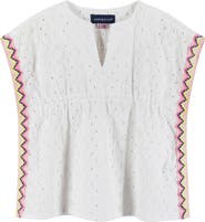 Andy & Evan Broderie Anglaise Cotton Cover-Up