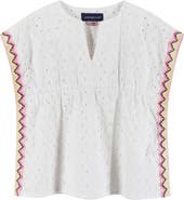Andy & Evan Broderie Anglaise Cotton Cover-Up