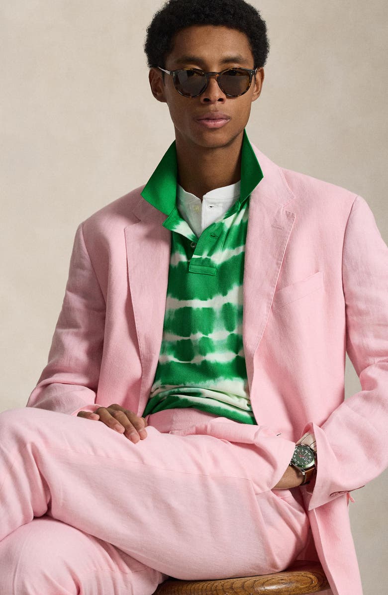 Polo Ralph Lauren Classic Fit Tie Dye Cotton Piqué Polo, Alternate, color, Stem Multi