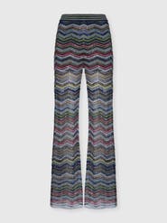 Missoni Chevron Palazzo Trousers With Sequins