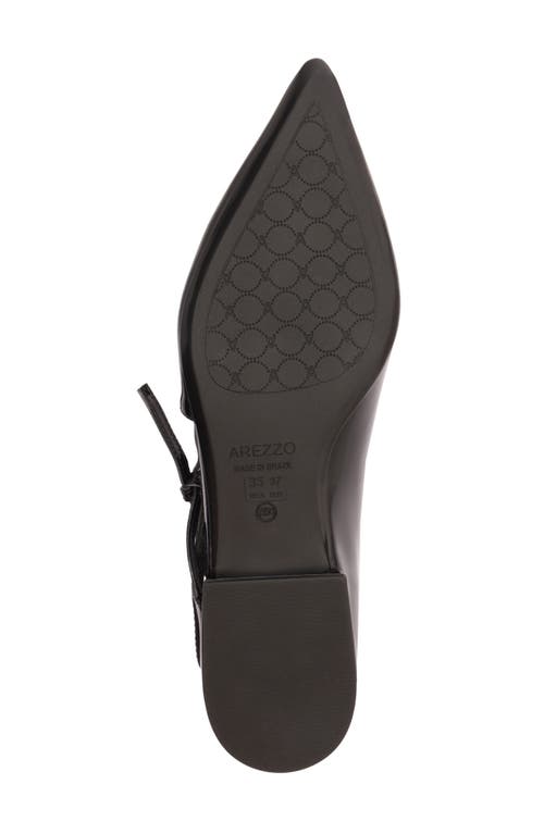 Arezzo Tessa Pointed Toe Flat In Black